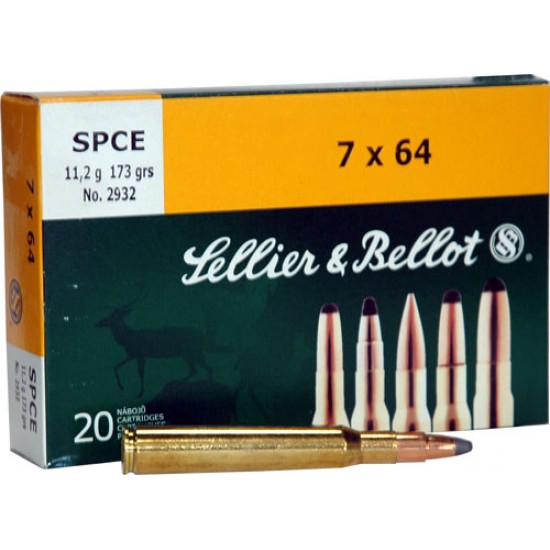 S&B AMMO 7MM REM MAGNUM 173GR. SPCE 20-PACK