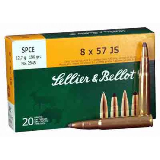 S&B AMMO 8X57MM JS 196GR. SPCE 20-PACK