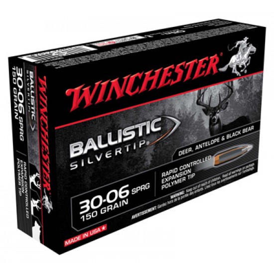 WINCHESTER AMMO SUPREME .30-06 20-PK 150GR. BALLISTIC SILVER-TIP