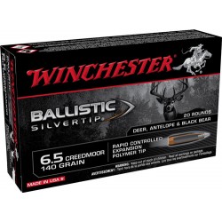 WINCHESTER AMMO SUPREME 6.5 CREEDMOOR 140GR.BALLISTIC SILVER-TIP 20P WINCHESTER AMMO SUPREME 6.5 CREEDMOOR 140GR.BALLISTIC SILVER-TIP 20P