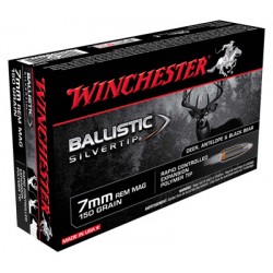 WINCHESTER AMMO SUPREME 7MM RM 20-PK 150GR. BALLISTIC SILVER-TIP WINCHESTER AMMO SUPREME 7MM RM 20-PK 150GR. BALLISTIC SILVER-TIP