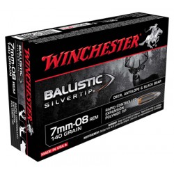 WINCHESTER AMMO SUPREME 7MM-08 20-PK 140GR. BALLISTIC SILVER-TIP WINCHESTER AMMO SUPREME 7MM-08 20-PK 140GR. BALLISTIC SILVER-TIP