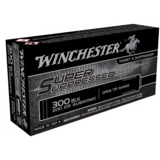 WINCHESTER SUPPRESSED 300 AAC 200GR FMJ 125RD 6BX/CS