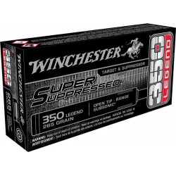 WINCHESTER AMMO SUPER SUPPRESSED .350 LEGEND 265GR. FMJ 20-PACK WINCHESTER AMMO SUPER SUPPRESSED .350 LEGEND 265GR. FMJ 20-PACK
