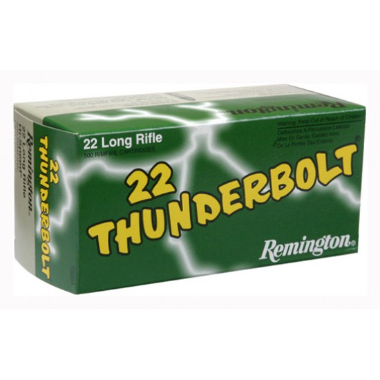 REMINGTON AMMO .22 LONG RIFLE 50-PK THUNDERBOLT 40GR. LEAD-RN