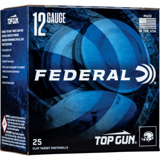 FEDERAL TOP GUN 12GA 1OZ #7.5 1180FPS 250RD CASE LOT