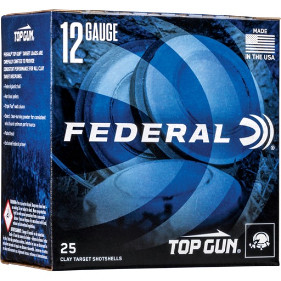 FED TOP GUN 12GA. CASE LOT 1180FPS. 1OZ. #8 250RND CASE