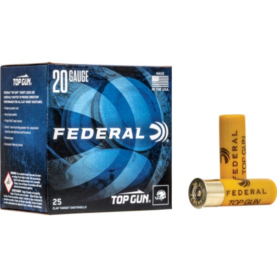 FED TOP GUN 20GA. CASE LOT1210FPS. 7/8OZ. #8