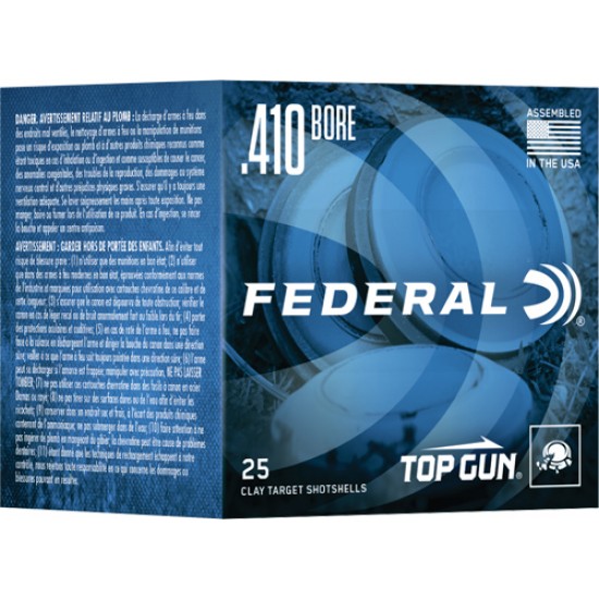 FEDERAL TOP GUN .410 1/2OZ 1330FPS #7.5  250RD CASE LOT
