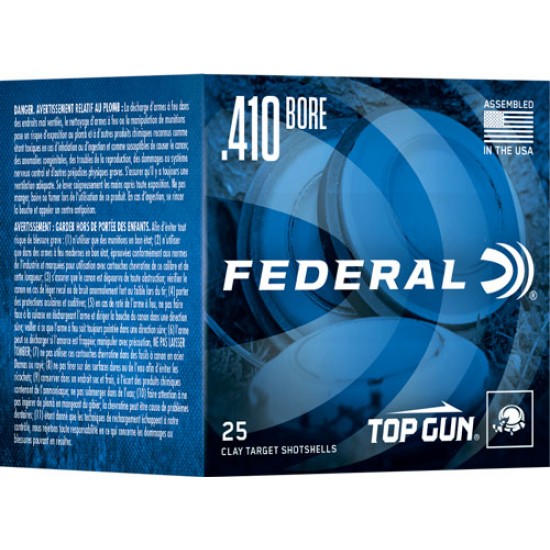 FEDERAL TOP GUN .410 1/2OZ #9 1330FPS 250RD CASE LOT