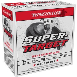 WINCHESTER TARGET 12GA 1145FPS 1-1/8OZ #7.5 250RD CASE LOT WINCHESTER TARGET 12GA 1145FPS 1-1/8OZ #7.5 250RD CASE LOT