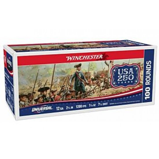 WINCHESTER LIGHT TARGET 12GA 2.75" 1-1/8 #7.5 200RD CASE