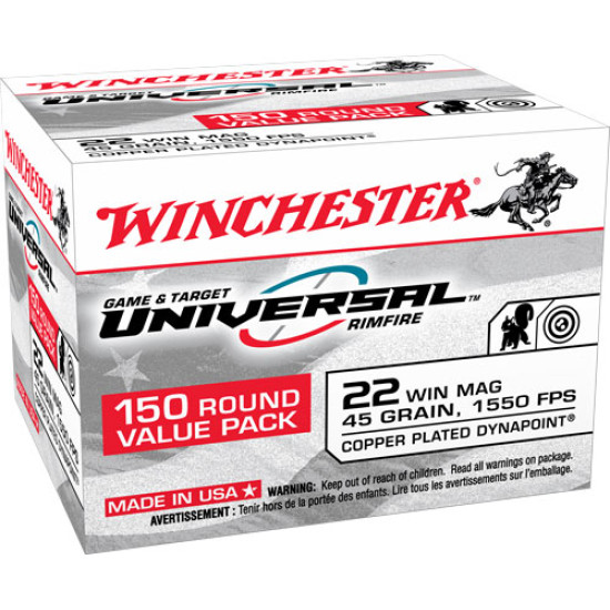 WINCHESTER DYNAPOINT 22 WMR 150RD 10BX-CS 1550FPS 45GR