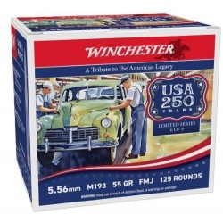 WINCHESTER USA 5.56X45 55GR FMJ 125RD 10BX/CS WINCHESTER USA 5.56X45 55GR FMJ 125RD 10BX/CS