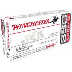 WINCHESTER AMMO USA .350 LEGEND 145GR. FMJ 20-PACK WINCHESTER AMMO USA .350 LEGEND 145GR. FMJ 20-PACK
