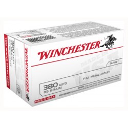 WINCHESTER AMMO USA .380ACP 95GR. FMJ-RN 100-VALUE PACK