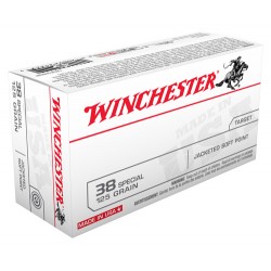 WINCHESTER AMMO USA .38 SPECIAL 125GR. JSP 50-PACK