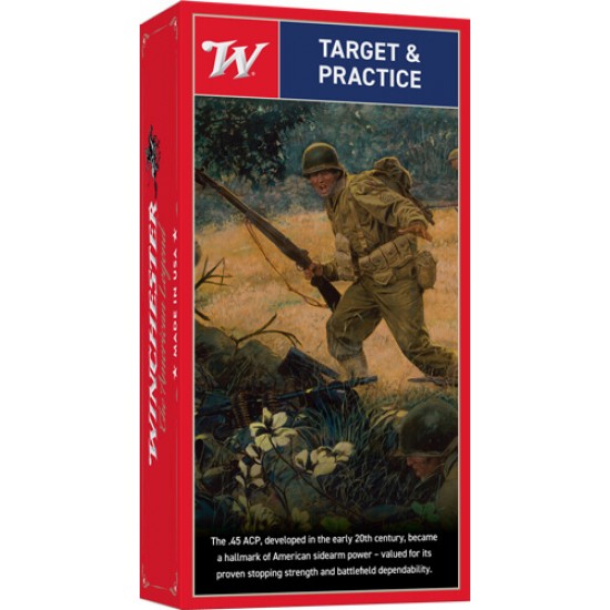 WINCHESTER USA 45 ACP 230GR FMJ 250TH ANNIVERSARY