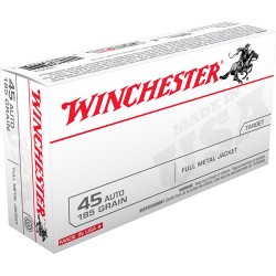 WINCHESTER AMMO USA .45ACP 185GR. FMJ 50-PACK