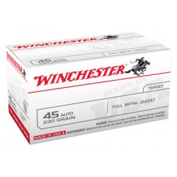 WINCHESTER AMMO USA .45ACP 230GR. FMJ-RN 100-VALUE PACK