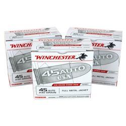 WINCHESTER AMMO USA .45ACP 600RDS/CS 230GR. FMJ-RN CASE LOT