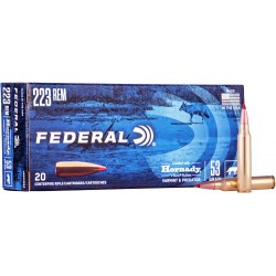 FEDERAL AMMO .223 REM 53GR. VMAX 20-PACK