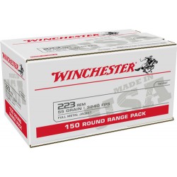 WINCHESTER AMMO USA .223 CASE LOT 55GR. FMJ 600RD CASE WINCHESTER AMMO USA .223 CASE LOT 55GR. FMJ 600RD CASE