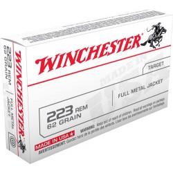 WINCHESTER AMMO USA .223 REMINGTON 62GR. FMJ 20-PACK WINCHESTER AMMO USA .223 REMINGTON 62GR. FMJ 20-PACK