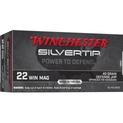 WINCHESTER AMMO SILVERTIP .22WMR 40GR. HP SILVERTIP 50-PACK