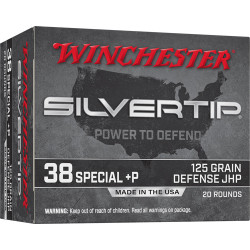WINCHESTER SUPER-X 38 SPL+P 20RD 125GR SILVERTP HP WINCHESTER SUPER-X 38 SPL+P 20RD 125GR SILVERTP HP