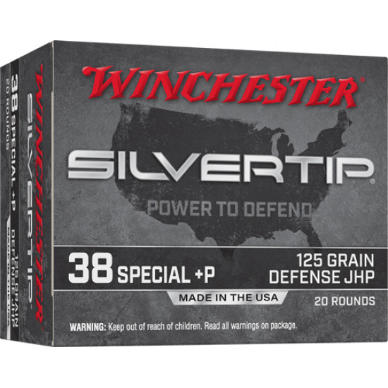 WINCHESTER SUPER-X 38 SPL+P 20RD 125GR SILVERTP HP