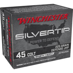 WINCHESTER SUPER-X 45COLT 225G 20RD SILVERTIP HP WINCHESTER SUPER-X 45COLT 225G 20RD SILVERTIP HP