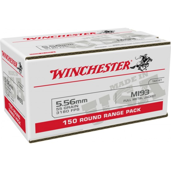 WINCHESTER AMMO USA 5.56X45 CASE LOT 55GR. FMJ 600RD CASE