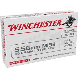WINCHESTER AMMO USA 5.56X45 55GR. FMJ 20-PACK