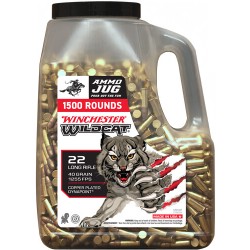 WINCHESTER WILDCAT 22LR 40GR COPPER PLATED 1500RD JUG 3BX/C