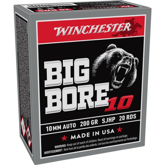 WINCHESTER BIG BORE 10MM 200GR JSP CS 20RD 10BX/CS