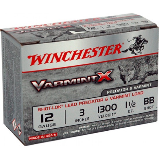 WINCHESTER AMMO VARMINT-X 12GA. 3