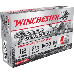 WINCHESTER AMMO DEER SEASON SLUGS 12GA. 2.75