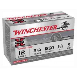WINCHESTER SUPER-X TURKEY 12GA 2.75" 1-1/2OZ #5 10RD 10BX/CS WINCHESTER SUPER-X TURKEY 12GA 2.75" 1-1/2OZ #5 10RD 10BX/CS