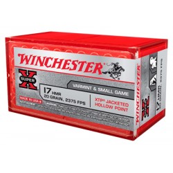WINCHESTER AMMO SUPER-X .17HMR 20GR. XTP GAMEPOINT 50-PACK