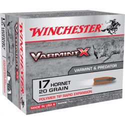 WINCHESTER AMMO SUPER-X .17 HORNET 20GR. VARMINTER-X 20-PACK