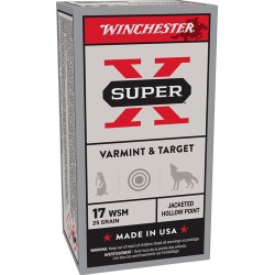 WINCHESTER AMMO SUPER-X .17WSM 25GR. JHP 50-PACK