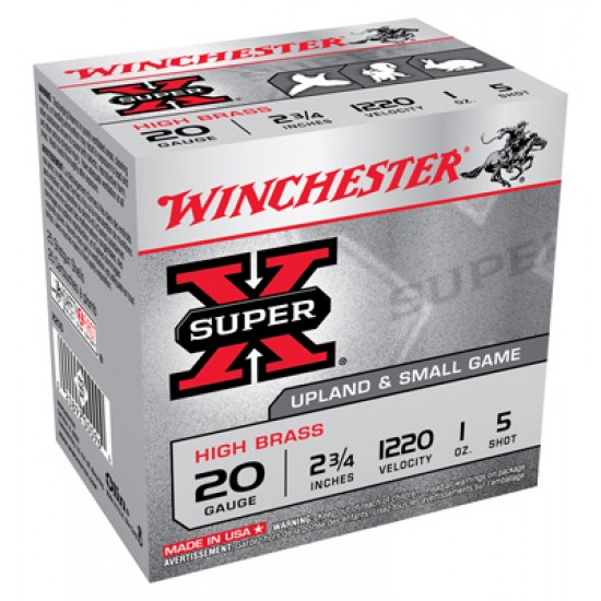 WINCHESTER AMMO SUPER-X 20GA. 2.75 WINCHESTER AMMO SUPER-X 20GA. 2.75