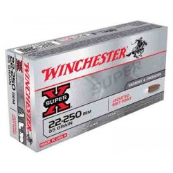 WINCHESTER AMMO SUPER-X .22-250 55GR. PSP 20-PACK