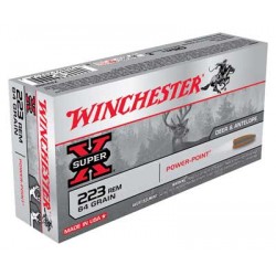 WINCHESTER AMMO SUPER-X .223 REMINGTON 64GR. POWER POINT 20-PACK