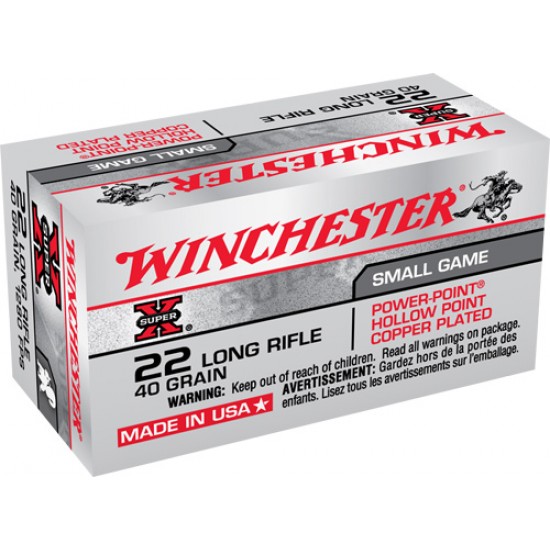 WINCHESTER AMMO .22LR (CASE LOT ONLY) 40GR. LEAD-HP 10EA./222 PACK