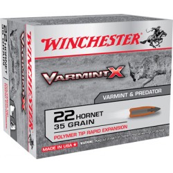 WINCHESTER AMMO SUPER-X .22 HORNET 35GR. VARMINTER-X 20-PACK