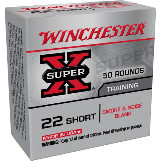 WIN BLANKS .22 SHORT 50-PACK SMOKE & NOISE BLANKS