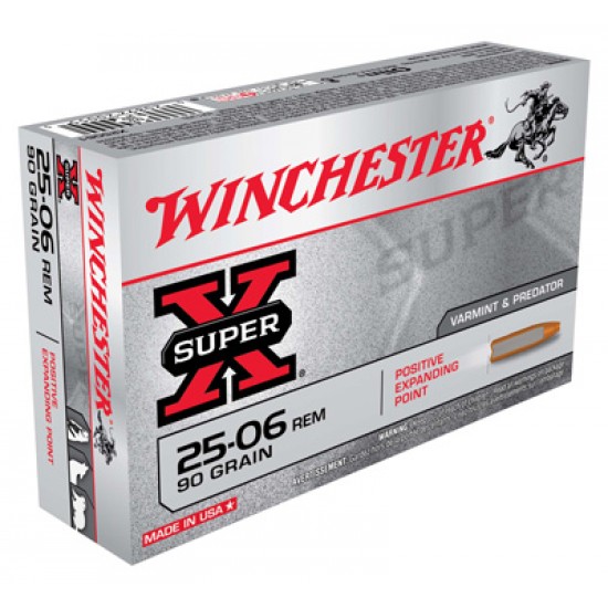 WINCHESTER AMMO SUPER-X .25-06 REMINGTON 90GR. EXPANDING POINT 20-PACK