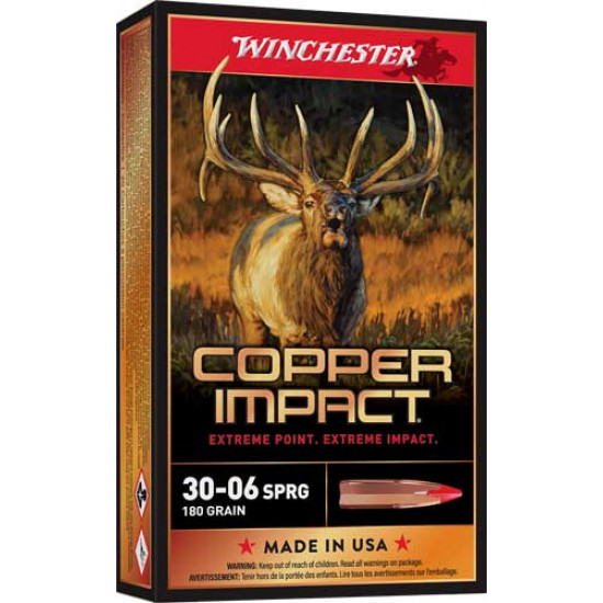 WINCHESTER AMMO DEER XP .30-06 SPFLD.180GR XP COPPER IMPACT 20-PACK